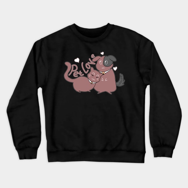 CAT X DOG Crewneck Sweatshirt by SandlanD